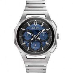 Reloj Bulova 96A205 Blue Stainless Steel Reloj-96A205 (Importación USA)