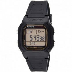 Reloj Casio W-800HG-9AVDF Unisex Illuminator Black Rub (Importación USA)