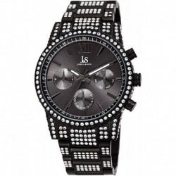 Reloj J&S JOSHUA & SONS JX138BK JX138 Crystal (Importación USA)