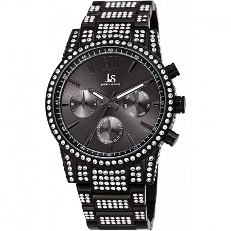 Reloj J&S JOSHUA & SONS JX138BK JX138 Crystal (Importación USA)