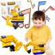 Bulldozer Truck Carro Retroexcavadora Juguete Didáctico (Entrega Inmediata)