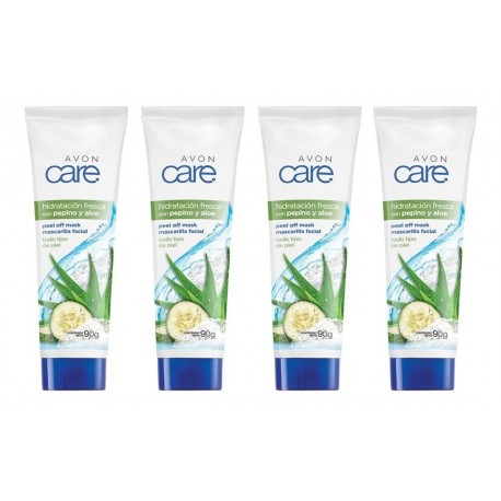 Mascarilla Facial Pepino Y Aloe Avon Original X4 (Entrega Inmediata)
