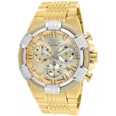 Watch Invicta 25868 Men Bolt Quartz Stainless-Steel Strap Gold 16 Model: