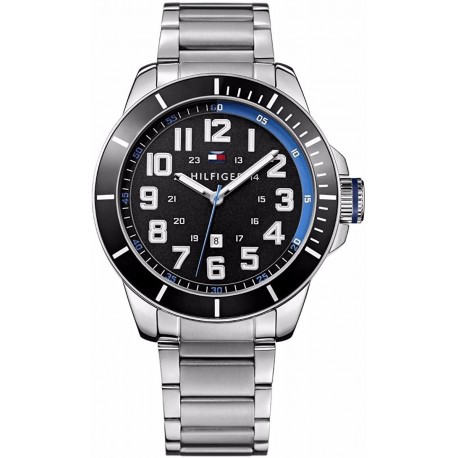 Watch Tommy Hilfiger 1791074 Three-Hand Silver-Tone Stainless Steel Men 1791074