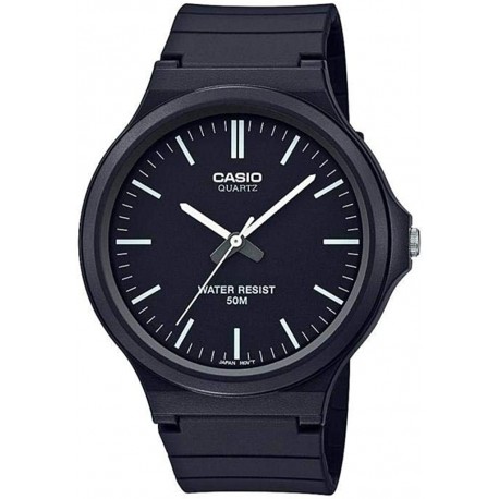 Watch Casio MW-240-1EVDF Men Core MW-240-1EV Black Resin Japanese Quartz Fashion