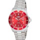 Watch Invicta 22048 Men Pro Diver 43mm Stainless Steel Quartz Silver/Red Model:
