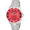 Watch Invicta 22048 Men Pro Diver 43mm Stainless Steel Quartz Silver/Red Model: