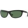 Sunglasses Ray-Ban RB 4089 Balorama 601/58 62mm Black Frame Green Polarized