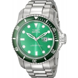 Watch Invicta 20096 Men Pro Diver Analog Display Japan Silver-Tone