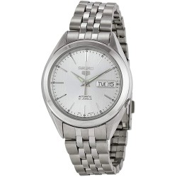 Watch Seiko SNKL15K1 5 SNKL15 Men Stainless Steel Silver Dial Self Winding Automatic