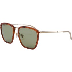 Sunglasses Gucci GG-0673-S 004 Havana Gold Green lenses