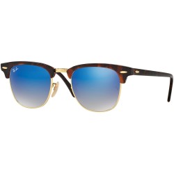 Gafas Ray-Ban RB3016 9907QE SHINY RED/HAVANA/GREY GRADIENT BROWN MIRROR BLU 51MM