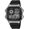 Casio AE-1200WH-1CVEF Men's Black Silicone Watch.