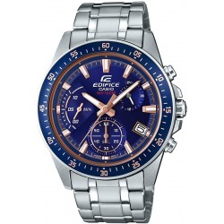 Watch Casio EFV-540D-2AVUDF EX400 Men Edifice EFV540D-2AV Silver Stainless-Steel Japanese Quartz Diving