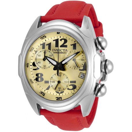 Watch Invicta 31404 Men Lupah Stainless Steel Quartz Polyurethane Strap Red 26 Model: