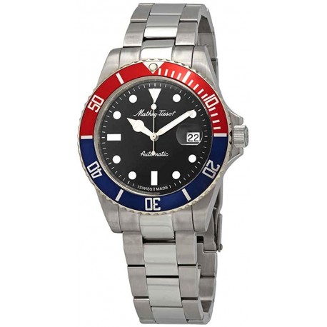 Watch Mathey-Tissot H9010ATR Mathey Vintage Automatic Black Dial Pepsi Bezel Men