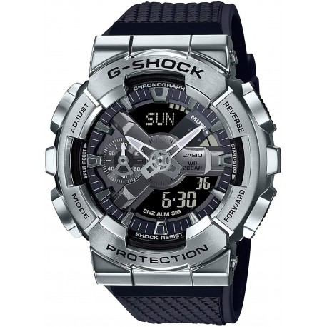 Watch G-Shock GM110-1A Casio Silver Bezel Analog-Digital