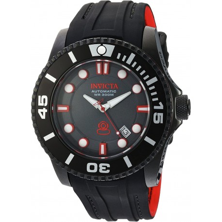 Watch Invicta 20205 Men Pro Diver 47mm Black Stainless Steel Automatic Silicone Band Model: