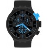Watch Swatch SB02B401 Quartz Silicone Strap Black 20 Casual Model: