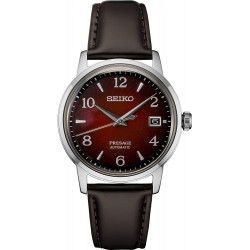 Watch Seiko SRPE41 Presage Red Brown Leather Automatic