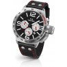 Reloj TW Steel CS7 Hombre Canteen Stainless Quartz Leather Calfskin Strap Black 22 Model: