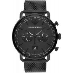 Watch Emporio Armani AR11264 Aviator Chronograph Quartz Black Dial Men