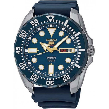 Watch Seiko SRP605K2 Men Diver Automatic Blue Rubber Fashion