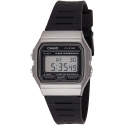 Watch Casio F-91WM-1B Alarm Chronograph Classic Digital Retro F-91 Gray