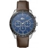 Watch Lacoste 2011093 Men Boston Stainless Steel Quartz Leather Calfskin Strap Brown 20 Model: