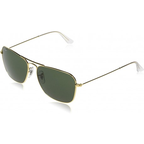 Sunglasses Ray-Ban RB 3136 Caravan 001 Arista/Crystal Green 55 mm
