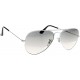 Sunglasses Ray-Ban RB3025 Aviator Silver Frame / Crystal Grey Gradient Lens