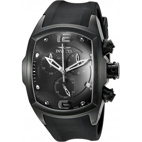 Watch Invicta 6724 Men Lupah Collection Chronograph Black Ion-Plated Rubber