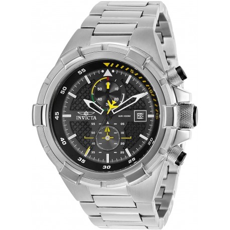 Watch Invicta 28108 Men Aviator Quartz Stainless Steel Strap Silver 26 Model: