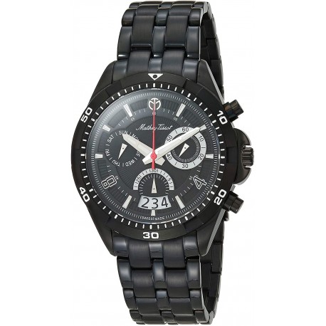 Watch MATTHEY-TISSOT H5002CHN Men Bolton Quartz Stainless Steel Strap Black 22 Casual Model: