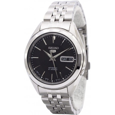 Watch Seiko SNKL23J1 5 Black Dial Stainless Steel Men