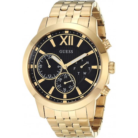 Watch GUESS GW0068G3 Men Analog Quartz Stainless Steel Strap Gold 22 Model: