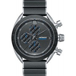 Watch Movado 0606855 Men Parlee Titanium and Carbon Fiber Case Link Bracelet