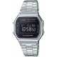 Watch Casio Vintage A168WEM-1 Silver & Black , Silver