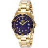 Watch Invicta 8937 Men Pro Diver 37.5mm Gold Tone Stainless Steel Quartz Gold/Blue Model: