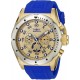 Watch Invicta 20307 Men Speedway 50mm Gold Tone Stainless Steel and Blue Polyurethane Chronograph Quartz Model: