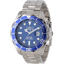 Watch Invicta 12563 Men Pro Diver 47mm Stainless Steel Quartz Silver Model: