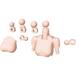 Action Figure Kotobukiya Megami Device M.S.G 01 Tops Set Skin Color B Version Plastic Model Kit Multicolor