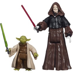 Action Figure Star Wars Mission Series Set Yoda and Darth Sidious