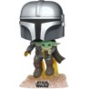 Funko Pop! Star Wars: The Mandalorian - Mandalorian Flying with The Child
