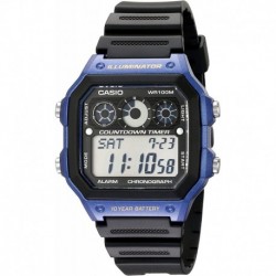 Watch Men Casio AE-1300WH-2AV with Black Resin Band