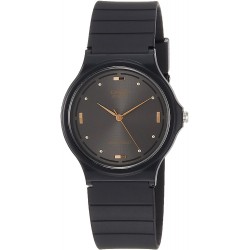 Watch Men Casio MQ76-1A Resin Quartz Black Dial Bla 60520