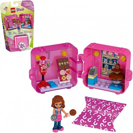 LEGO Friends Olivia's Shopping Play Cube 41407 Building Kit Candy Store Fun Toy That Includes Mini-Doll New 2020 47 Pieces