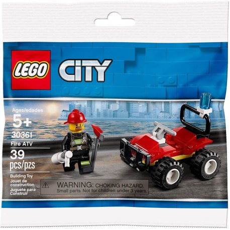 LEGO CITY Set 30361 Fire ATV 39 Pieces Polybag