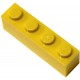 LEGO Parts and Pieces Yellow Bright Yellow 1x4 Brick x200