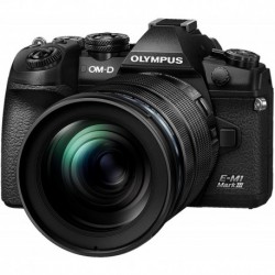 Camara OM Digital Solutions OM-D E-M1 Mark III Black Camera Body M.Zuiko ED 12-100mm F4.0 IS PRO Lens